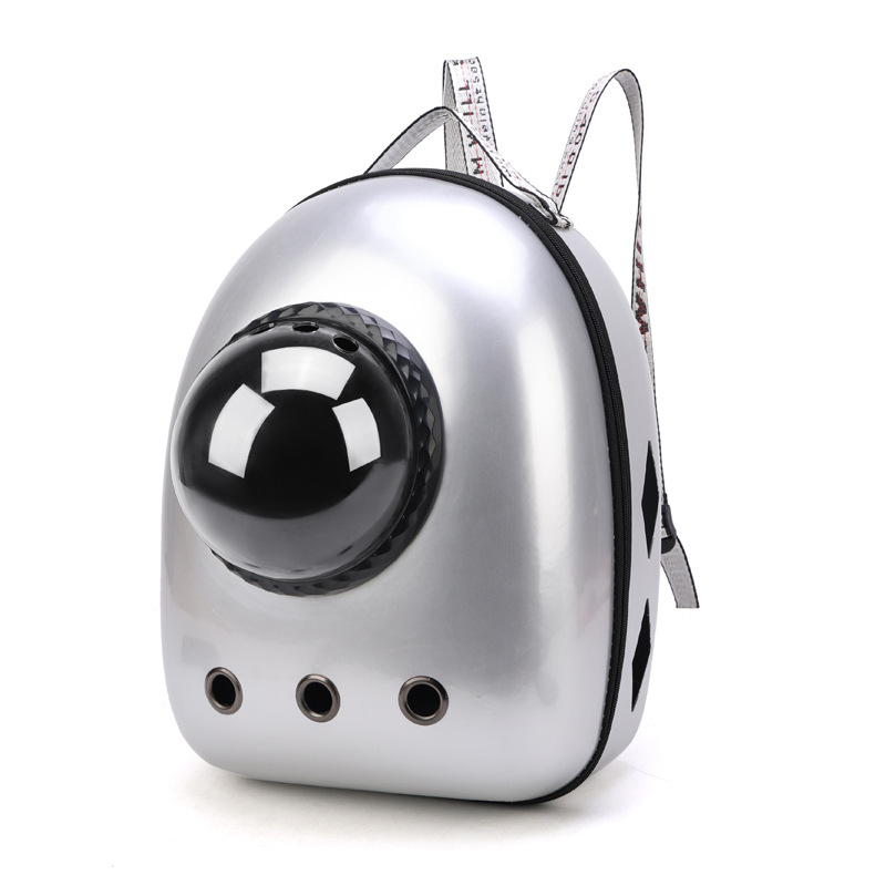 Transparent Space Capsule Pet Backpack – Breathable Carrier for Cats, Puppies and Small Dogs up to 15lbs