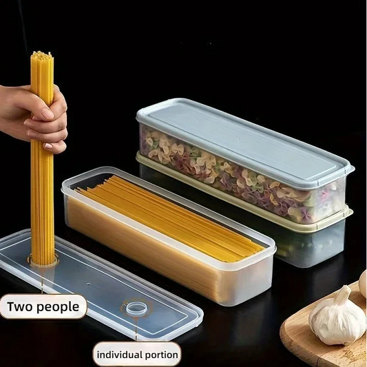 4-Pack Long Rectangular Food Storage Containers – Reusable Plastic Fridge & Kitchen Organizer Boxes