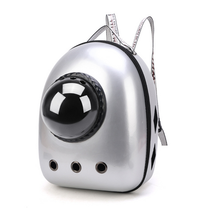 Transparent Space Capsule Pet Backpack – Breathable Carrier for Cats, Puppies and Small Dogs up to 15lbs