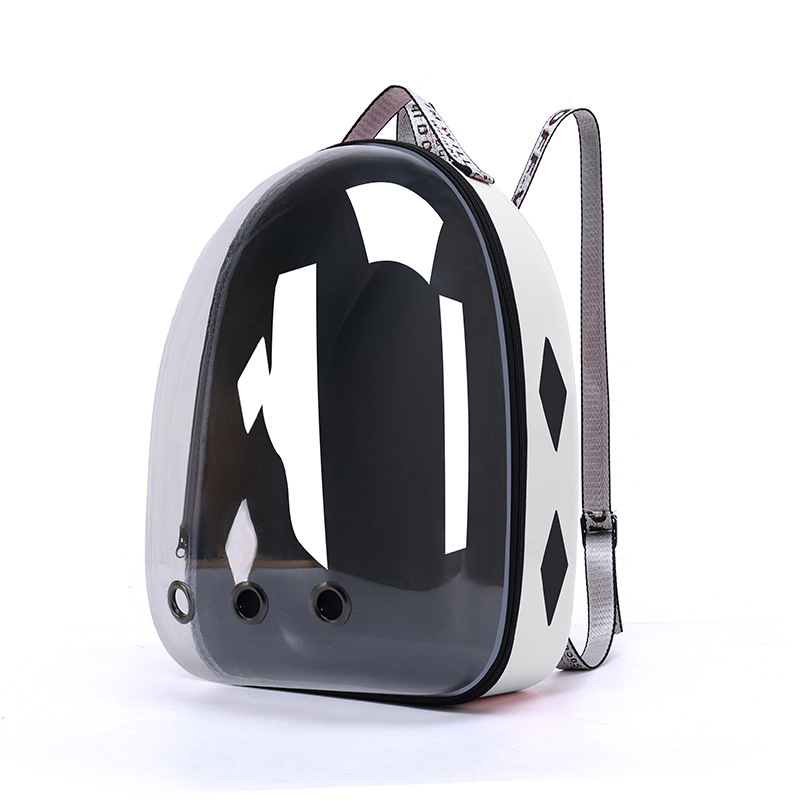 Transparent Space Capsule Pet Backpack – Breathable Carrier for Cats, Puppies and Small Dogs up to 15lbs