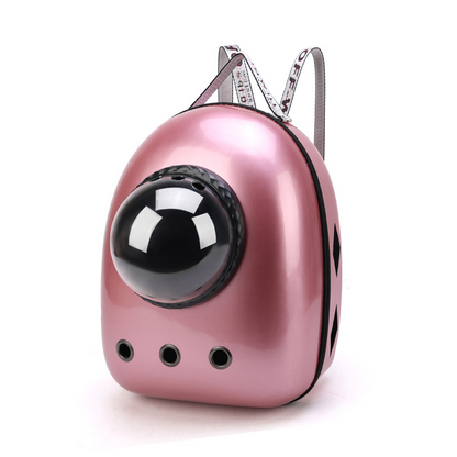 Transparent Space Capsule Pet Backpack – Breathable Carrier for Cats, Puppies and Small Dogs up to 15lbs