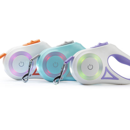 Automatic Retractable Dog Leash – Durable Double-Color Extendable Leash for Small to Large Dogs