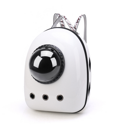 Transparent Space Capsule Pet Backpack – Breathable Carrier for Cats, Puppies and Small Dogs up to 15lbs
