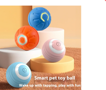 Interactive Smart Dog Toy Ball – Automatic Bouncing & Rolling USB Rechargeable Pet Ball for Dogs & Cats