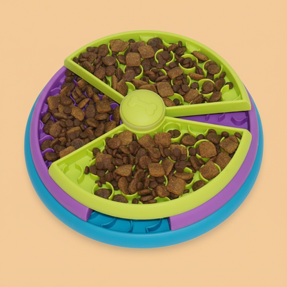 Slow Food Bowl Anti-Choking Pet Feeder – Rotating Slow Eating Bowl for Cats and Dogs
