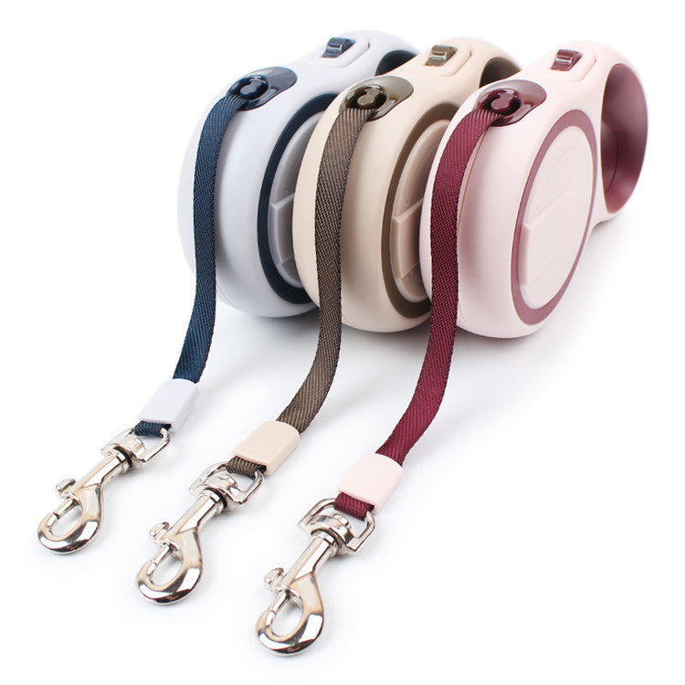 Automatic Retractable Dog Leash – Durable Double-Color Extendable Leash for Small to Large Dogs