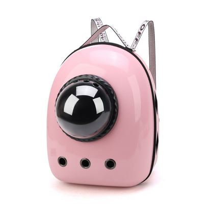 Transparent Space Capsule Pet Backpack – Breathable Carrier for Cats, Puppies and Small Dogs up to 15lbs