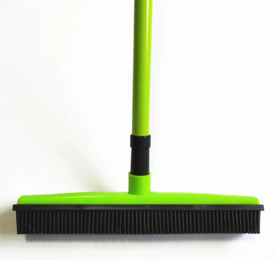 Pet Hair Removal Broom Mop – Hands-Free Fur Cleaning Tool for Carpets and Floors